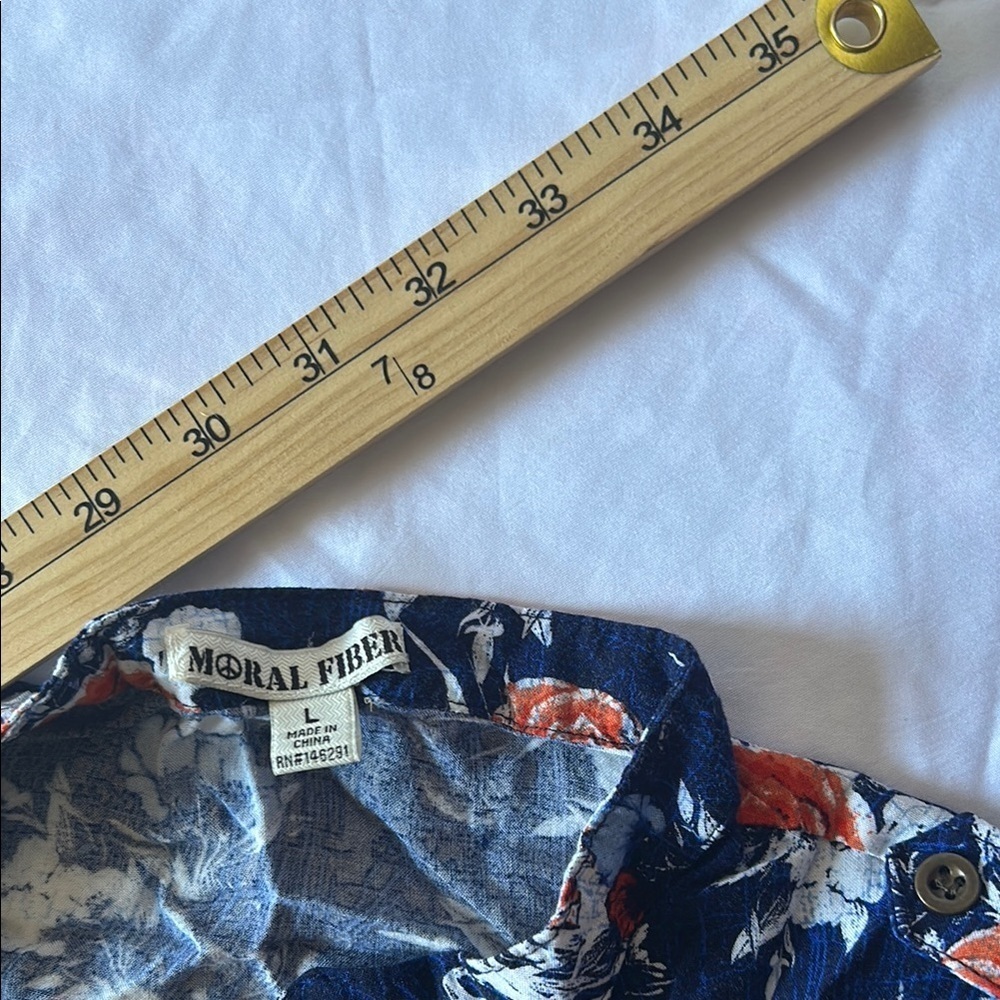 Moral Fiber Floral Long Sleeve Dress in Navy and Red - Picture 6 of 6